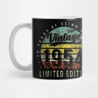 70 Year Old Vintage 1954 Limited Edition 70th Birthday Mug